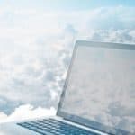 laptop in the cloud